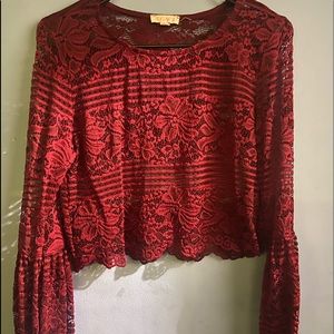 Red A’gaci Crop Top